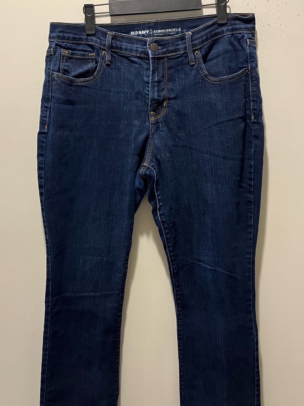 Old Navy Women’s Dark Blue Mid Rise Curvy Bootcut Jeans Size 12